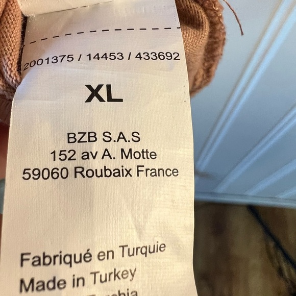 BZB Brand France Peachy/ Nude Men's  T-Shirt 100% cotton - Picture 4 of 6